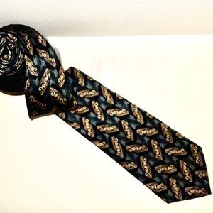 PIERRE CARDIN VINTAGE 90's NECKTIE NICE COLORS ART DECO DESIGN STYLE CLASSIC